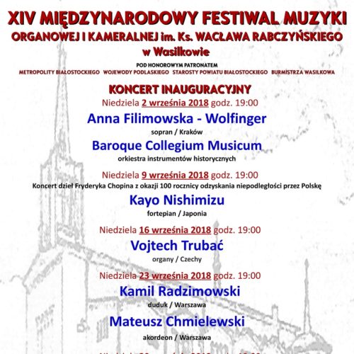 Plakat XIV MFMOiK w Wasilkowie 2018-1